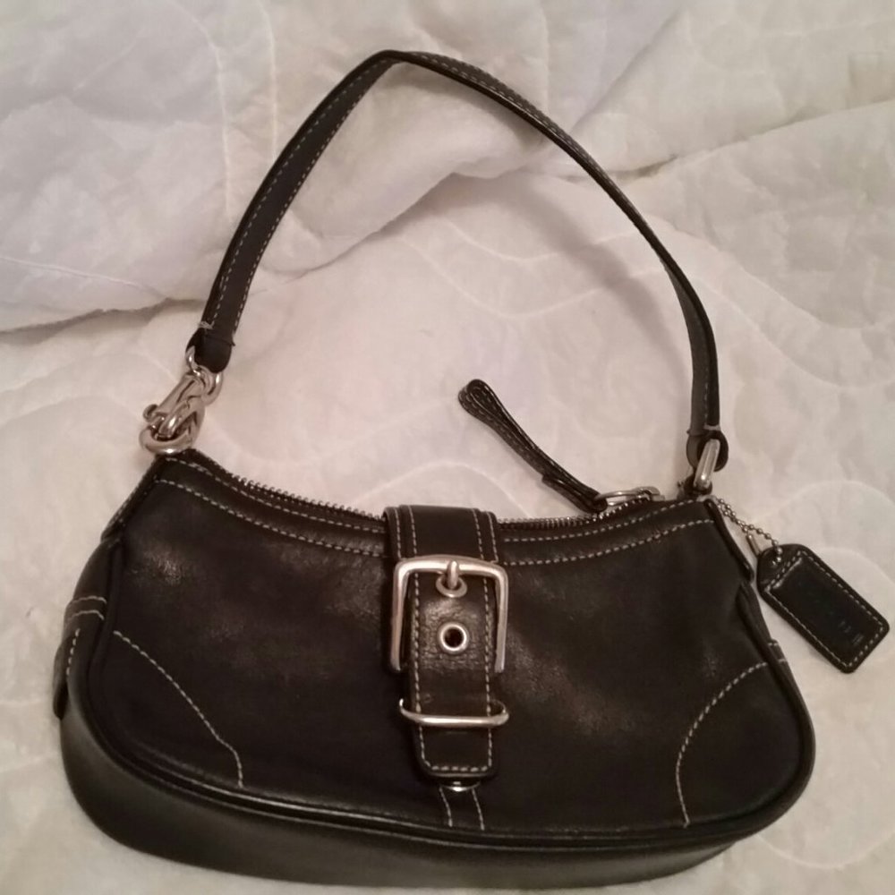 Coach black mini Hobo E30-7542
